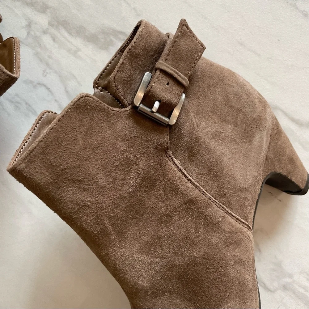 Sam Edelman “Mona” Taupe Suede Booties - Picture 3 of 5